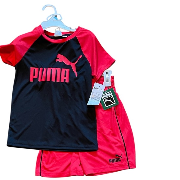 Puma Youth Red and Black Athletic Set - Picture 1 of 5